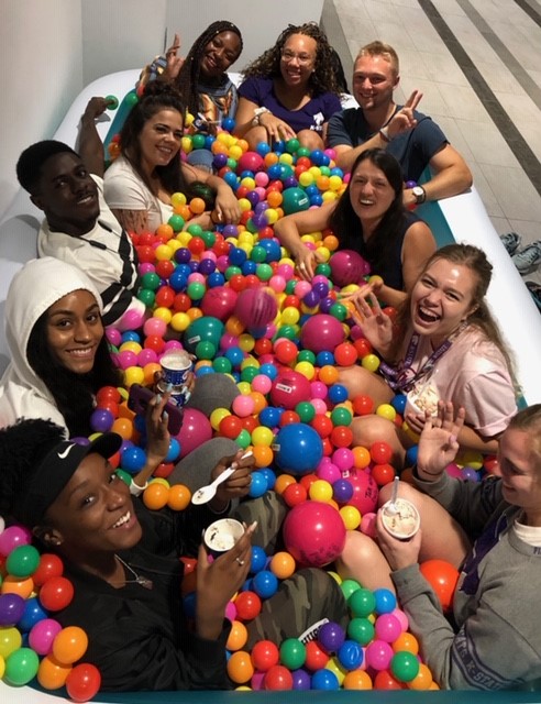 Jumbo Ball Pit with 10 students